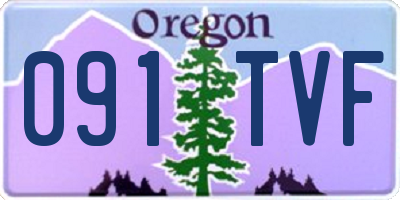 OR license plate 091TVF