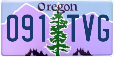 OR license plate 091TVG