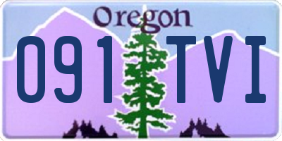 OR license plate 091TVI