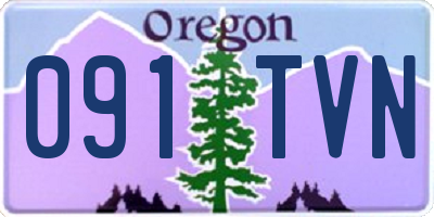 OR license plate 091TVN