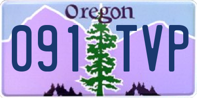 OR license plate 091TVP