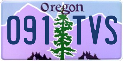 OR license plate 091TVS