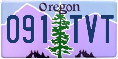 OR license plate 091TVT