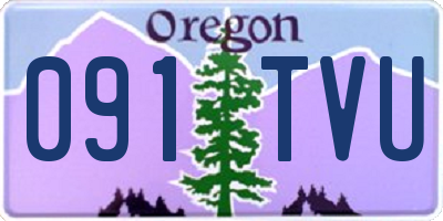 OR license plate 091TVU