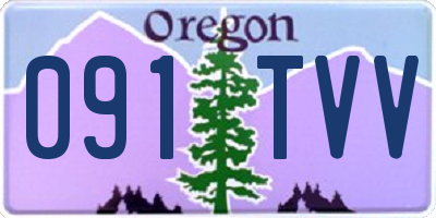 OR license plate 091TVV