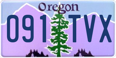 OR license plate 091TVX