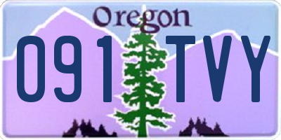 OR license plate 091TVY