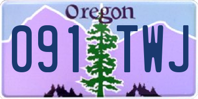 OR license plate 091TWJ