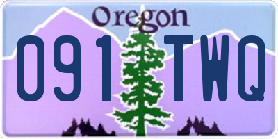 OR license plate 091TWQ
