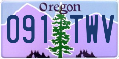 OR license plate 091TWV