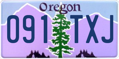 OR license plate 091TXJ