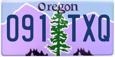 OR license plate 091TXQ