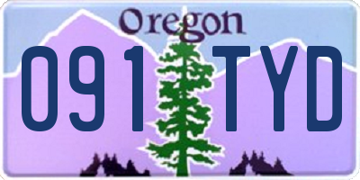 OR license plate 091TYD