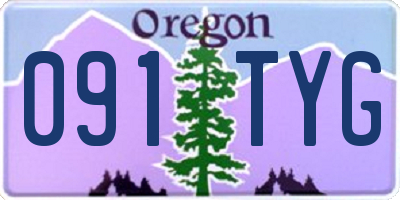 OR license plate 091TYG