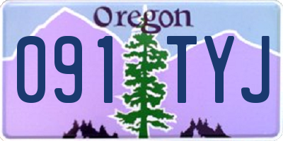 OR license plate 091TYJ
