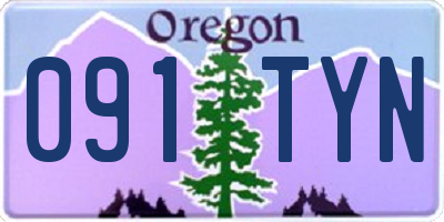 OR license plate 091TYN