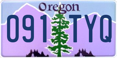 OR license plate 091TYQ