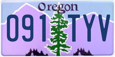OR license plate 091TYV