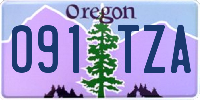 OR license plate 091TZA