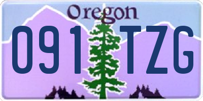 OR license plate 091TZG
