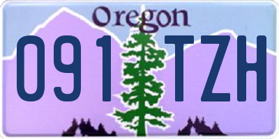 OR license plate 091TZH