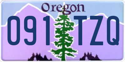 OR license plate 091TZQ