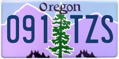 OR license plate 091TZS