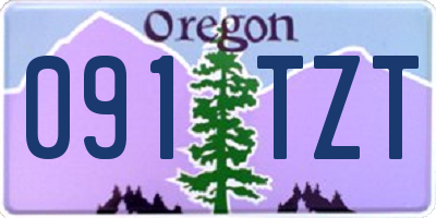 OR license plate 091TZT