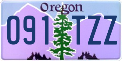 OR license plate 091TZZ