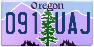OR license plate 091UAJ