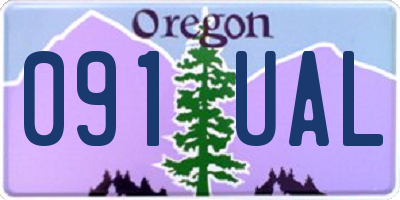 OR license plate 091UAL
