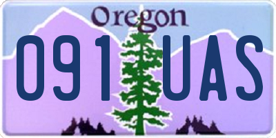 OR license plate 091UAS