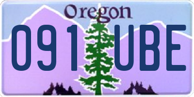 OR license plate 091UBE