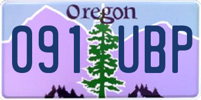 OR license plate 091UBP