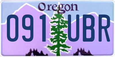 OR license plate 091UBR