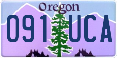 OR license plate 091UCA