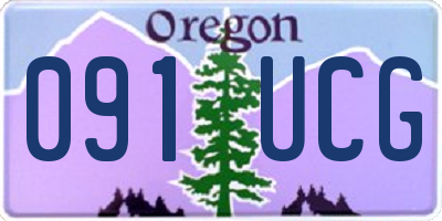 OR license plate 091UCG