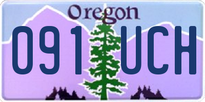 OR license plate 091UCH