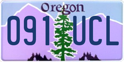 OR license plate 091UCL