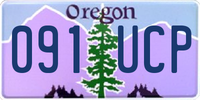 OR license plate 091UCP
