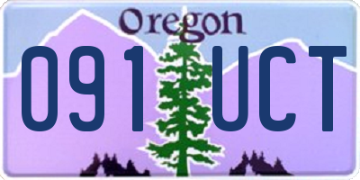OR license plate 091UCT