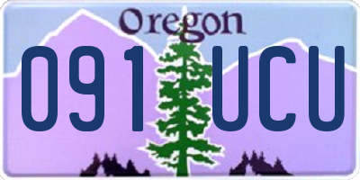 OR license plate 091UCU
