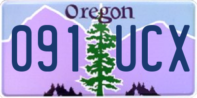 OR license plate 091UCX