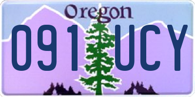 OR license plate 091UCY