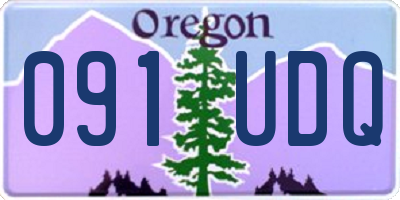 OR license plate 091UDQ