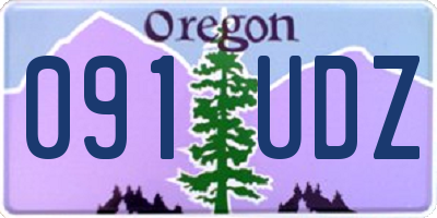 OR license plate 091UDZ