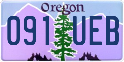 OR license plate 091UEB