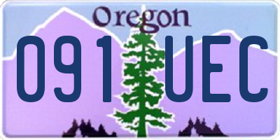 OR license plate 091UEC