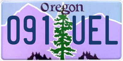 OR license plate 091UEL