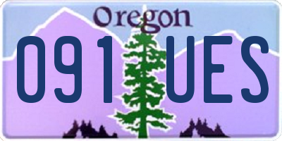 OR license plate 091UES
